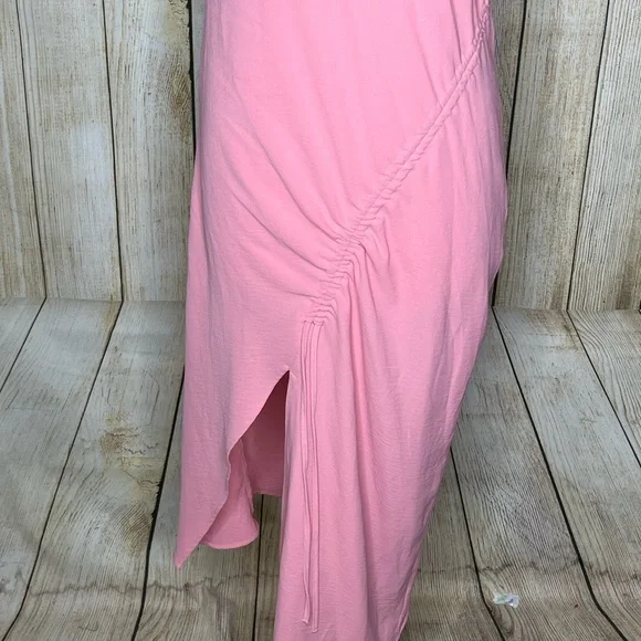 Zara ASYMMETRIC DRAPED Cinch Pink DRESS - Picture 5 of 7